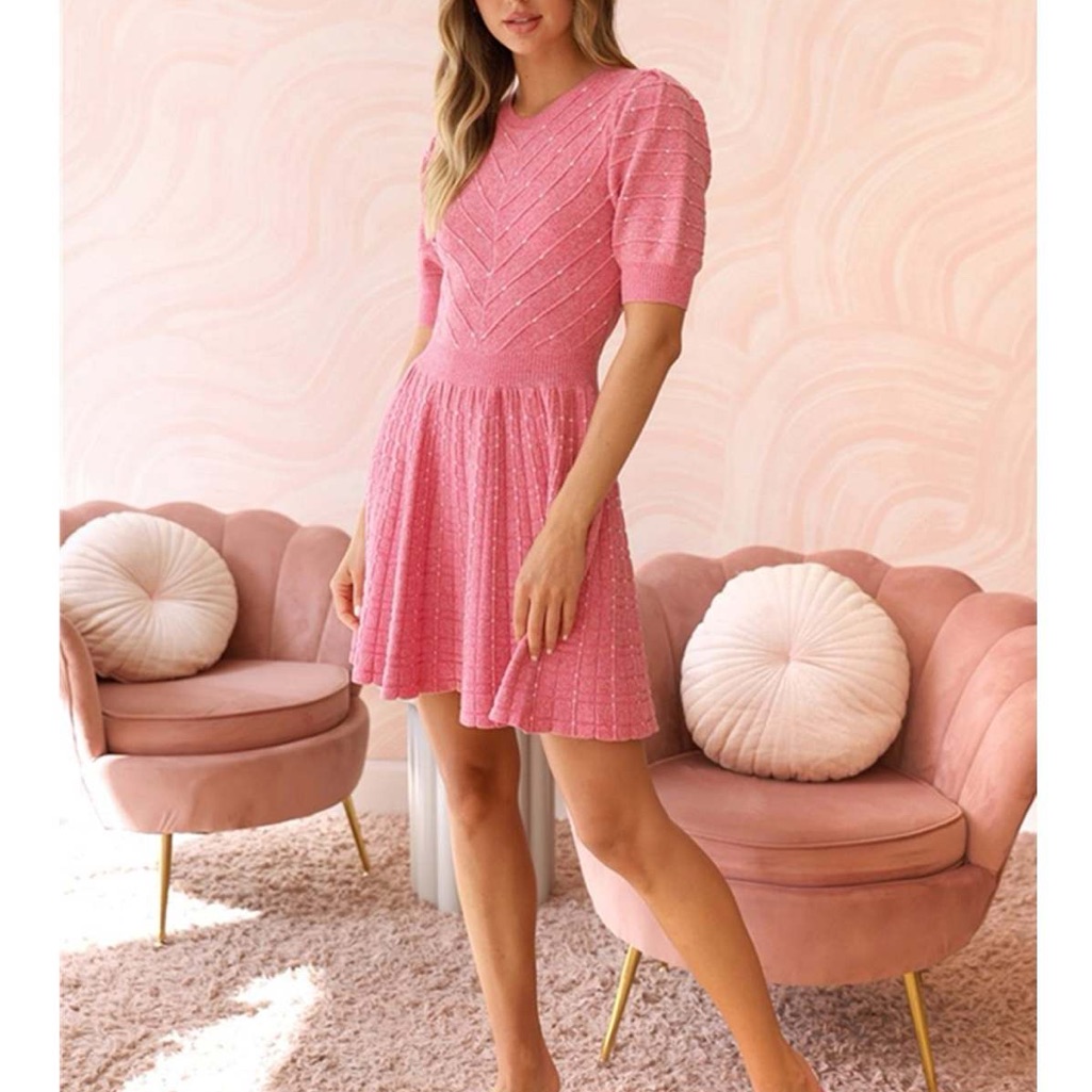 Adelyn Rae Sylvie Fit And Flare Knit Dress